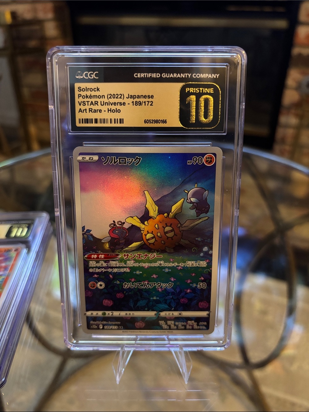 CGC Pristine 10 Solrock Art Rare Holo Pokemon Japanese VSTAR Universe 189/172